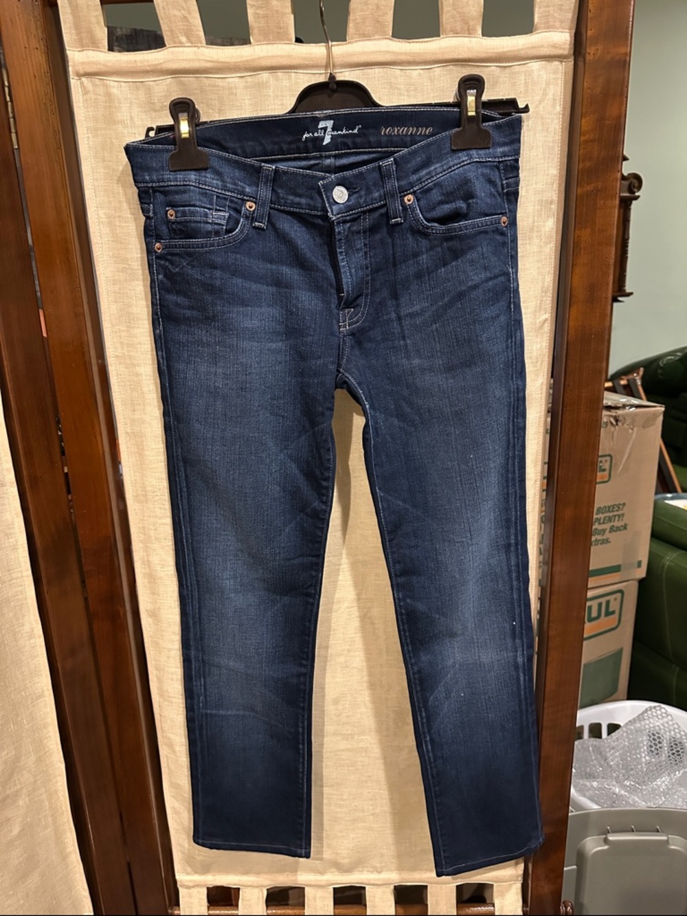 7 For All Mankind Roxanne Dark Indigo Jeans